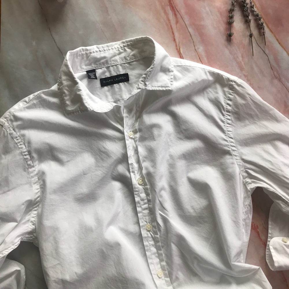 Ralph Lauren Women's button down white shirt A152